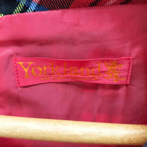 ヨークランド YORKLAND タータンチェック 半袖 ワンピース レディース