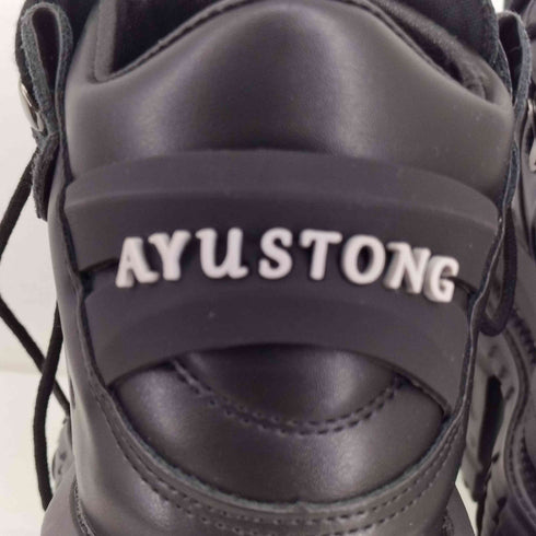 AYUSTONG ブラック 厚底ブーツ レディース 37