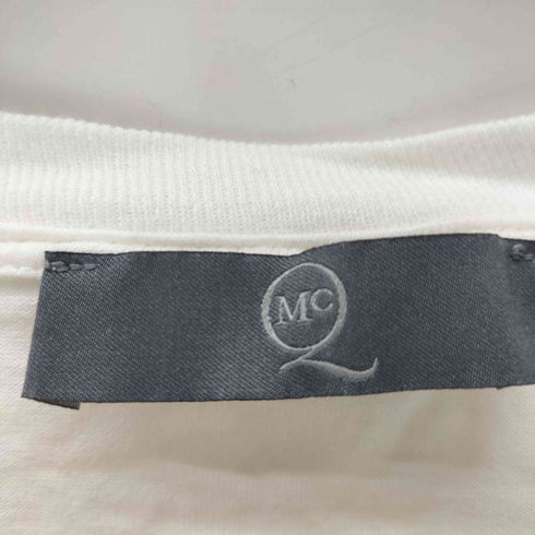 マックキューバイ アレキサンダーマックイーン McQ Alexander McQueen ダメージ加工 フロントプリント クルーネックTシャツ メンズ import:XS