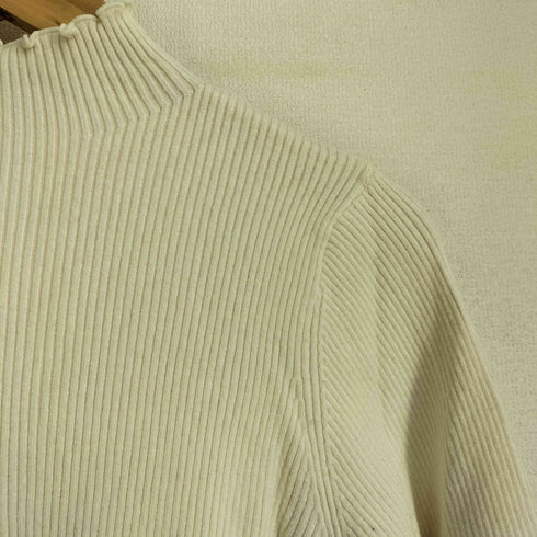 ナチュラルクチュール natural couture 23AW 前後2WAY袖口レースリブニット レディース FREE