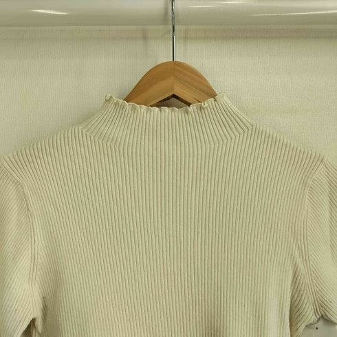 ナチュラルクチュール natural couture 23AW 前後2WAY袖口レースリブニット レディース FREE