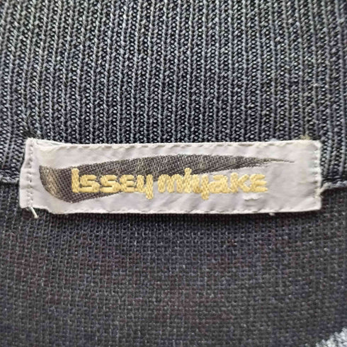 イッセイミヤケ ISSEY MIYAKE 80S 初期 筆タグ モックネック ノースリーブ プルオーバー ニットワンピース レディース