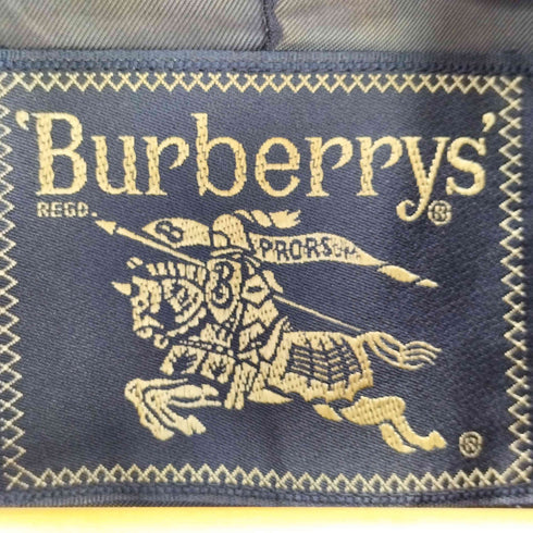 バーバリーズ BURBERRYS 80-90S グレンチェック バルカマーン ステンカラーコート 比翼 メンズ