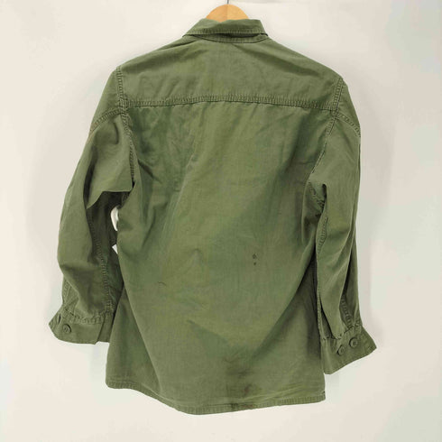 ユーエスアーミー U.S. ARMY 60S ARMY SHADE I07 3rd コットン ポプリン ノンリップ ジャングルファティーグ ミリタリー ジャケット 1967年製 メンズ