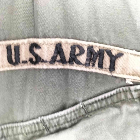 ユーエスアーミー U.S. ARMY 60S ARMY SHADE I07 3rd コットン ポプリン ノンリップ ジャングルファティーグ ミリタリー ジャケット 1967年製 メンズ