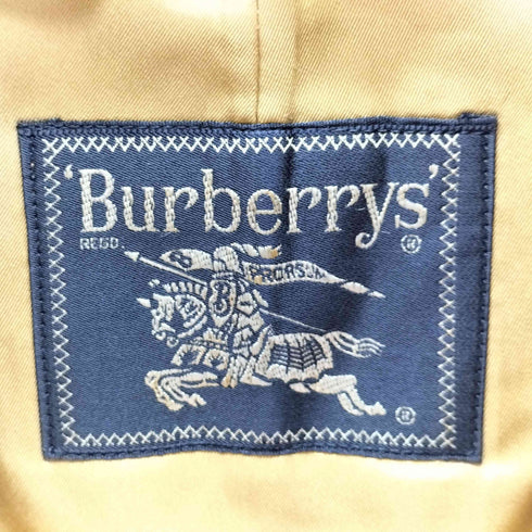 バーバリーズ BURBERRYS 80-90S ライナー付き バルカマーン ステンカラーコート 比翼 裏地ノバチェック メンズ