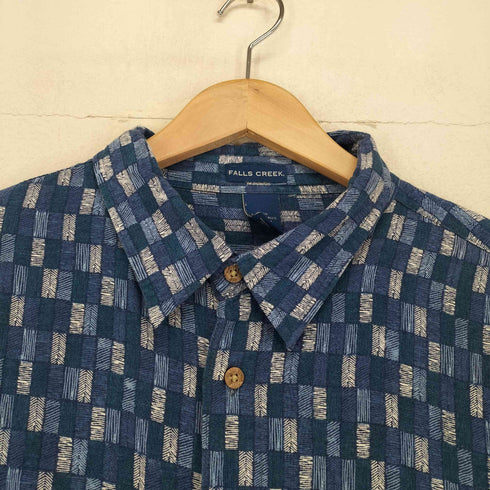 FALLS CREEK レーヨン 総柄 シャツ メンズ import:XXL