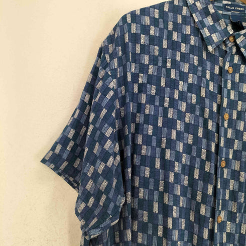 FALLS CREEK レーヨン 総柄 シャツ メンズ import:XXL
