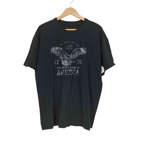 5 ST☆R イーグル フロントプリント Tシャツ メンズ import:XL
