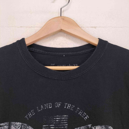 5 ST☆R イーグル フロントプリント Tシャツ メンズ import:XL
