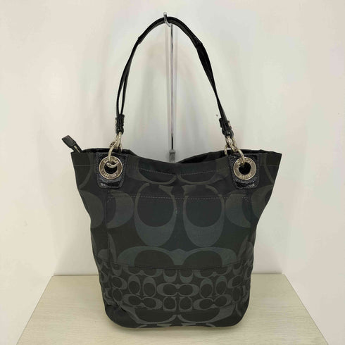 コーチ COACH アレックス ブラック シグネチャーロゴ キャンバス トートバッグ メンズ