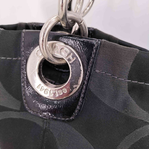 コーチ COACH アレックス ブラック シグネチャーロゴ キャンバス トートバッグ メンズ