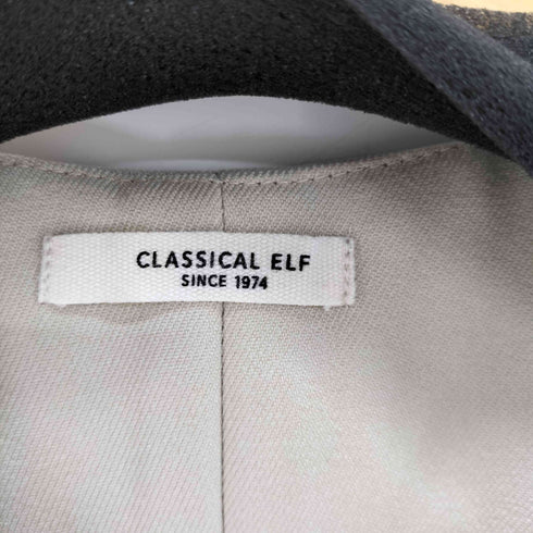 クラシカルエルフ CLASSICAL ELF 上品リラクシーstyle ポケット付Vネックワンピース レディース JPN:M