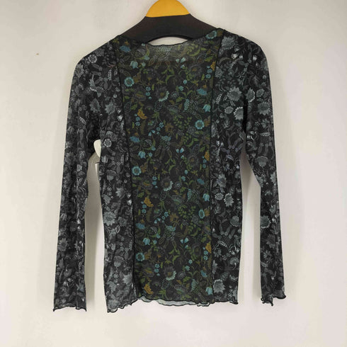 ハレ HARE L/S 切替シアー花柄トップス レディース FREE