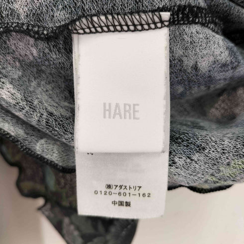 ハレ HARE L/S 切替シアー花柄トップス レディース FREE