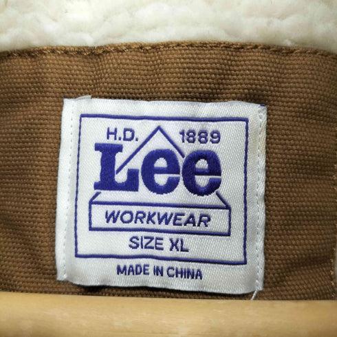 リー Lee MCRA両面プリント ダック地 裏地ボア ベスト メンズ import:XL