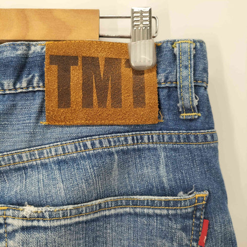 ティーエムティー TMT ペンキ&リペア加工 スリムデニム メンズ