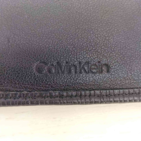 カルバンクライン CALVIN KLEIN レザー 型押し 二つ折り 長財布 メンズ