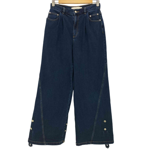 ロック rokh 24aw ジーンズ ロールアップウォッシュドデニム レディース JPN:L