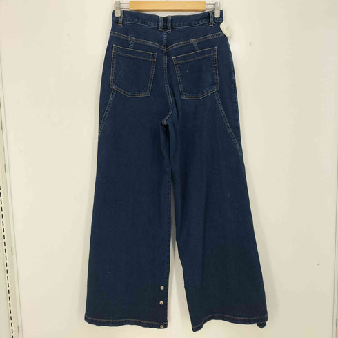 ロック rokh 24aw ジーンズ ロールアップウォッシュドデニム レディース JPN:L