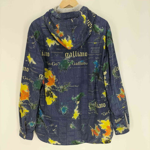 ジョンガリアーノ JOHN GALLIANO 00S イタリア製 News Paper Padded Jacket ニュースペーパー パテッド ジャケット メンズ EUR:48