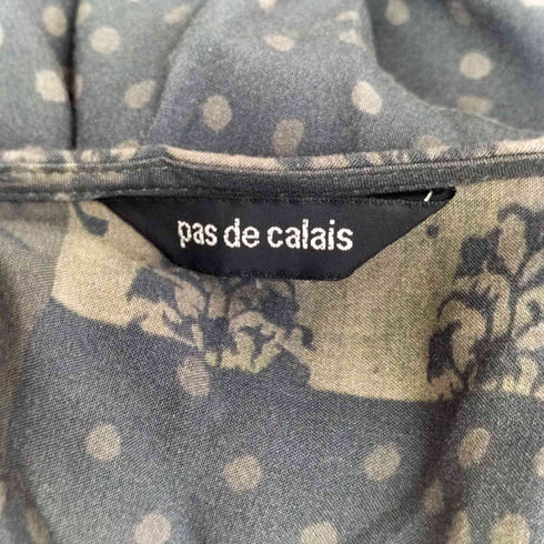パドカレ pas de calais 総柄ノースリーブワンピース レディース