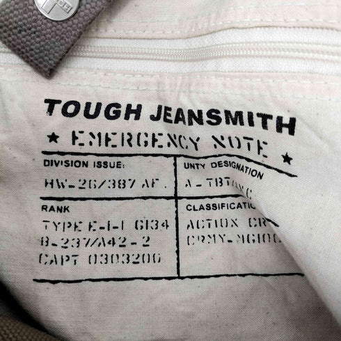 タフジーンズスミス TOUGH Jeansmith キャンバス×レザー コンビ ミリタリー ショルダーバッグ メンズ ONE SIZE