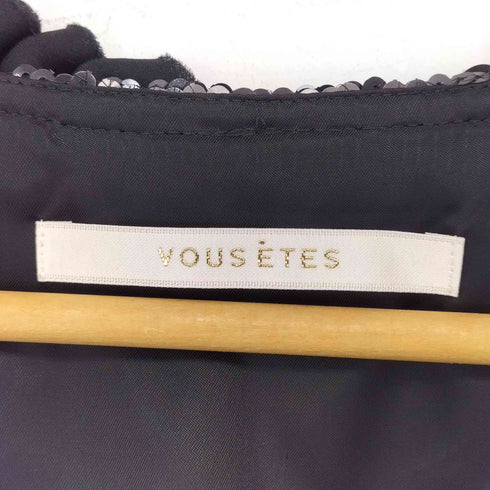 VOUS ÊTES コットンシルクスパンコールドレス レディース