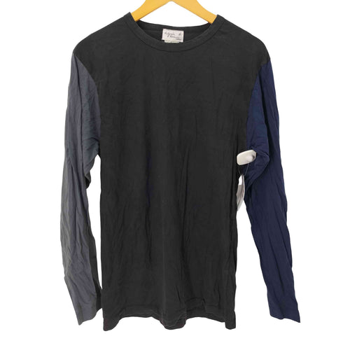 アニエスベーオム Agnes b.homme フランス製 切替 L/S カットソー メンズ JPN:1