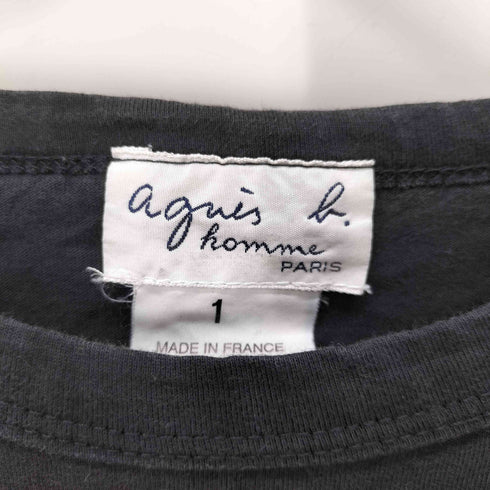 アニエスベーオム Agnes b.homme フランス製 切替 L/S カットソー メンズ JPN:1