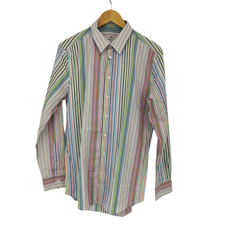 エトロ ETRO マルチストライプドレスシャツ メンズ 41
