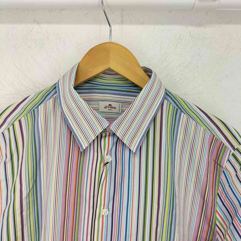 エトロ ETRO マルチストライプドレスシャツ メンズ 41
