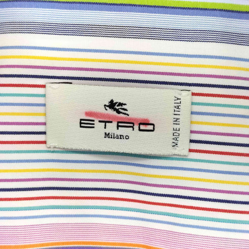 エトロ ETRO マルチストライプドレスシャツ メンズ 41