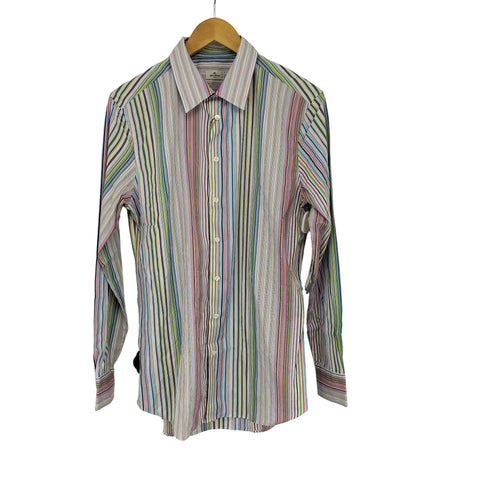 エトロ ETRO マルチストライプドレスシャツ メンズ 41