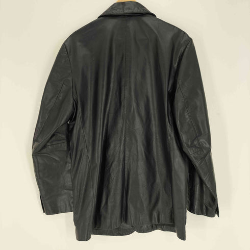 ギャップ Gap 90S OLD デカタグ 紺タグ 総裏 本革 レザー 3B テーラード ジャケット メンズ import:M