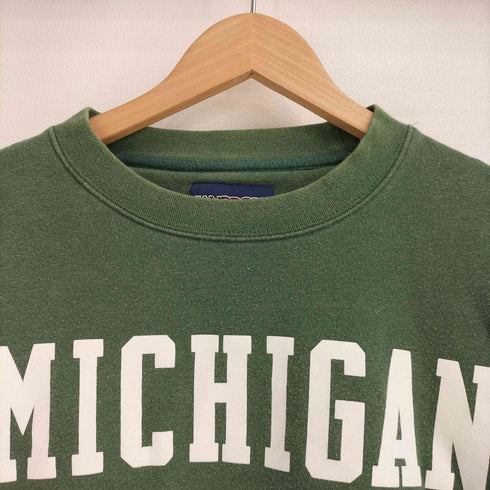 ジャンスポーツ JanSport 90-00S メキシコ製 MICHIGAN STATE カレッジロゴ クルーネックスウェット メンズ import:L