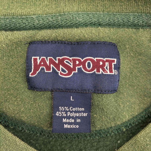 ジャンスポーツ JanSport 90-00S メキシコ製 MICHIGAN STATE カレッジロゴ クルーネックスウェット メンズ import:L