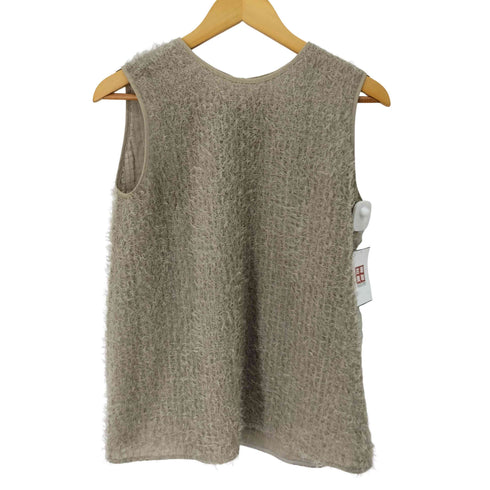 ユナイテッドアローズグリーンレーベルリラクシング UNITED ARROWS green label relaxing フリンジ ジャカード ノースリーブ プルオーバー レディース
