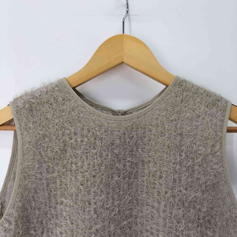 ユナイテッドアローズグリーンレーベルリラクシング UNITED ARROWS green label relaxing フリンジ ジャカード ノースリーブ プルオーバー レディース
