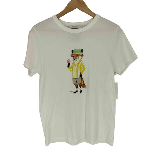 メゾンキツネ MAISON KITSUNE ドレスド フォックス Tシャツ レディース import:M