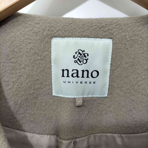 ナノユニバース NANO universe MANTECO ノーカラーミドルコート レディース JPN:40