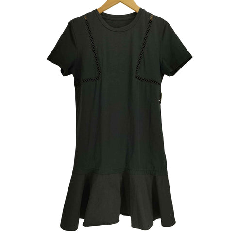 BIRTHDAY BASH 素材切替 クロップド S/S ワンピース レディース