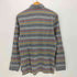 ブルックスブラザーズ BROOKS BROTHERS SLIM FIT ロゴ刺繍 ボーダー 長袖 ポロシャツ メンズ import:M