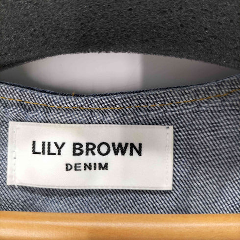 リリーブラウン Lily Brown フロントファスナーフリルワンピース レディース ONE SIZE