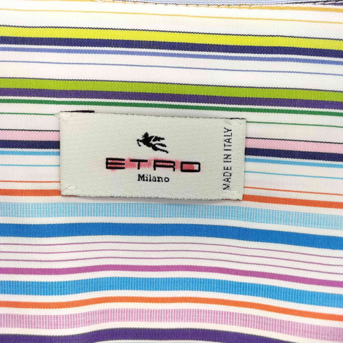 エトロ ETRO マルチストライプドレスシャツ メンズ 41