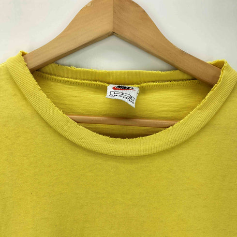 ナイキ NIKE 90-00S 白タグ ワンポイント スウッシュ 刺繍 クルーネック ポケ付き S/S Tシャツ メンズ import:S