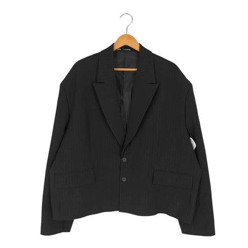 ザラ ZARA クロップドブレザー メンズ import:L