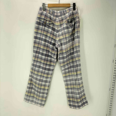 ニーマンマーカス Neiman Marcus 80-90S TALON ZIP 2タック チェック パンツ メンズ