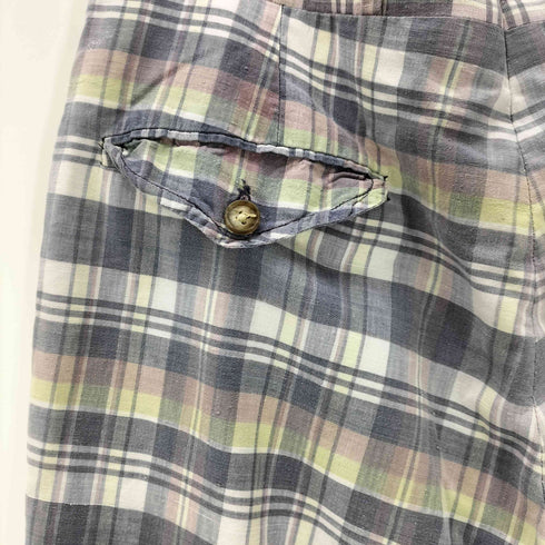 ニーマンマーカス Neiman Marcus 80-90S TALON ZIP 2タック チェック パンツ メンズ