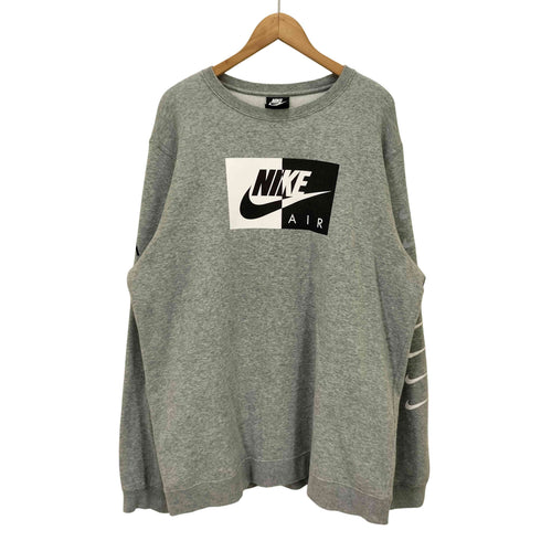 ナイキ NIKE フロントプリント 裏起毛 クルーネックスウェット メンズ JPN:XXL
